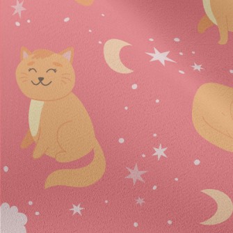 Lazy Tumbling Kitten Chiffon