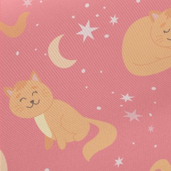 Lazy Tumbling Kitten Twill