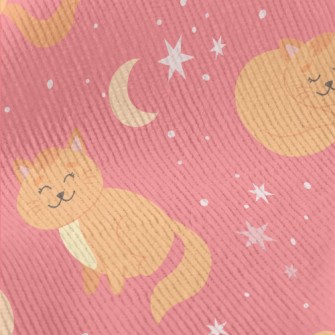 Lazy Tumbling Kitten Standard Corduroy