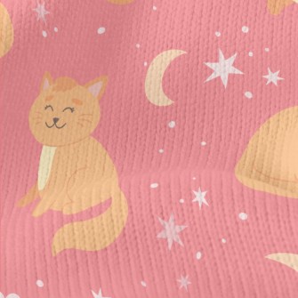 Lazy Tumbling Kitten Stretch Jersey