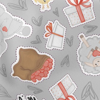 Sheep Elephant Chicken Lightweight Cotton Poplin