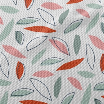 Simple Falling Leaves Birdseye Piqué