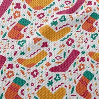 Furry Warm Socks Birdseye Piqué