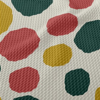 Huge Color Dots Birdseye Piqué