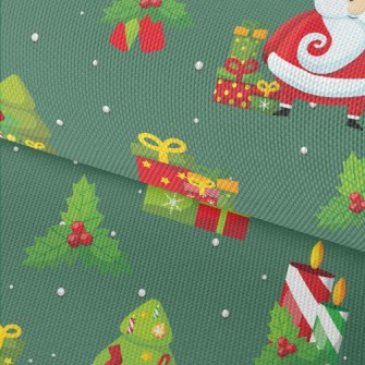 Christmas Tree Snowman And Old Waterproof Oxford