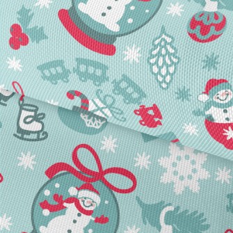 Fantasy Snowman Glass Ball Waterproof Oxford