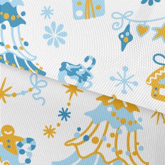Beautiful Decorated Christmas  Waterproof Oxford