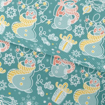 Happy Line Snowman Waterproof Oxford