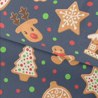 Christmas Gingerbread Waterproof Oxford