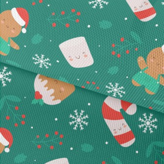 Cute Gingerbread Man With Cane Waterproof Oxford