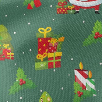Christmas Tree Snowman And Old Waterproof Canvas