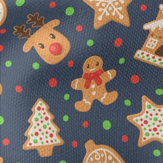 Christmas Gingerbread Waterproof Canvas