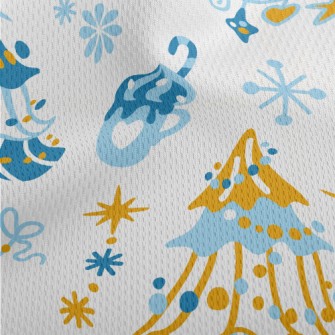 Beautiful Decorated Christmas  Athletic Mesh Flat Back
