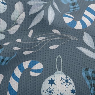 Cool Snowflake Christmas Style Athletic Mesh Flat Back