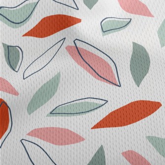 Simple Falling Leaves Athletic Mesh Flat Back