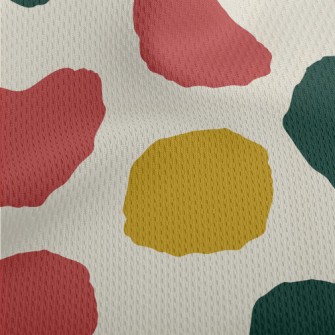 Huge Color Dots Athletic Mesh Flat Back