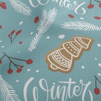 Christmas Tree Gingerbread Athletic Mesh Flat Back