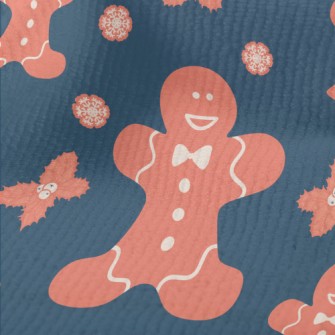 Happy Gingerbread Family Terry