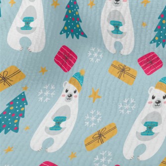 Cute Christmas Polar Bear Terry