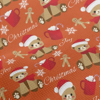 Christmas Gingerbread Bear Performance Linen