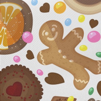 Gingerbread Checkerboard Cooki Twill