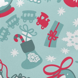 Fantasy Snowman Glass Ball Twill