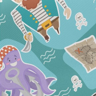 Pirates And Octopus Crew Twill