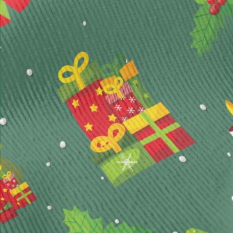 Christmas Tree Snowman And Old Standard Corduroy