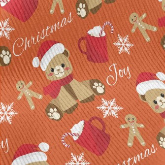Christmas Gingerbread Bear Standard Corduroy