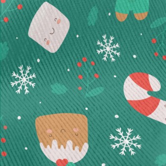 Cute Gingerbread Man With Cane Standard Corduroy