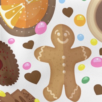 Gingerbread Checkerboard Cooki Stretch Ponte