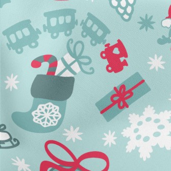Fantasy Snowman Glass Ball Stretch Ponte