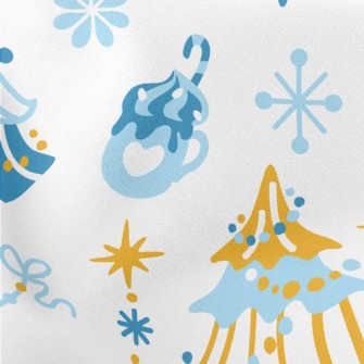 Beautiful Decorated Christmas  Stretch Ponte