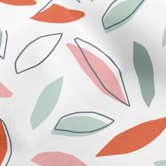 Simple Falling Leaves Micro Fleece