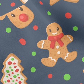 Christmas Gingerbread Micro Fleece