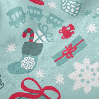 Fantasy Snowman Glass Ball Minky