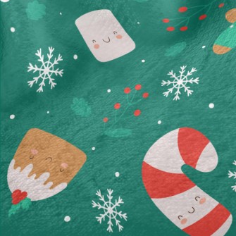 Cute Gingerbread Man With Cane Minky