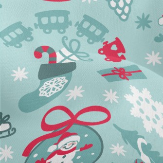 Fantasy Snowman Glass Ball Lightweight Performance Linen