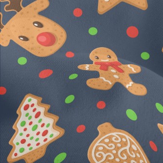 Christmas Gingerbread Lightweight Performance Linen