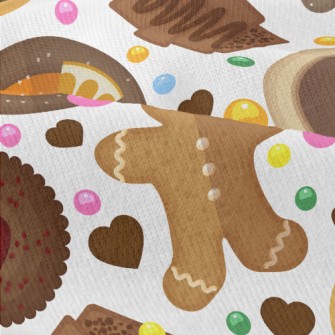 Gingerbread Checkerboard Cooki Modern Jersey