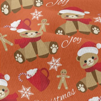 Christmas Gingerbread Bear Modern Jersey