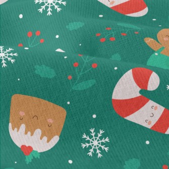 Cute Gingerbread Man With Cane Modern Jersey