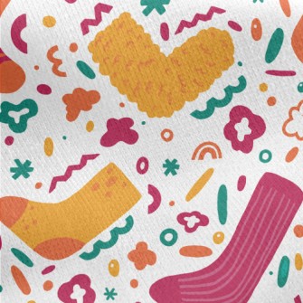 Furry Warm Socks Jersey Backed Fleece