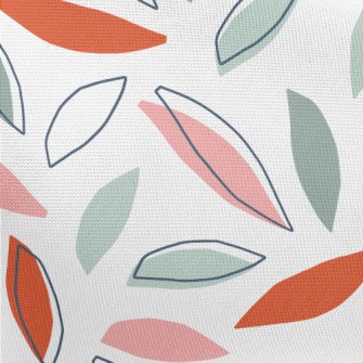 Simple Falling Leaves Pongee