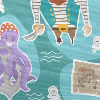 Pirates And Octopus Crew Pongee