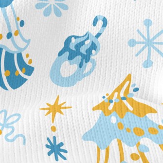 Beautiful Decorated Christmas  Stretch Jersey