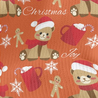 Christmas Gingerbread Bear Stretch Jersey