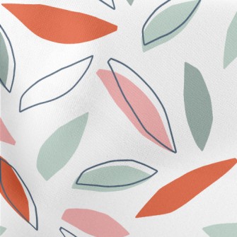 Simple Falling Leaves Lightweight Cotton Poplin