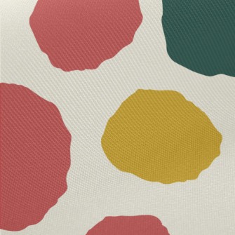 Huge Color Dots Midweight Cotton Poplin
