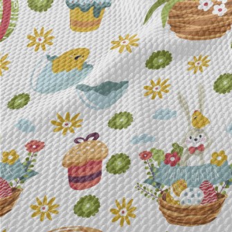 Easter Chick Bunny Birdseye Piqué